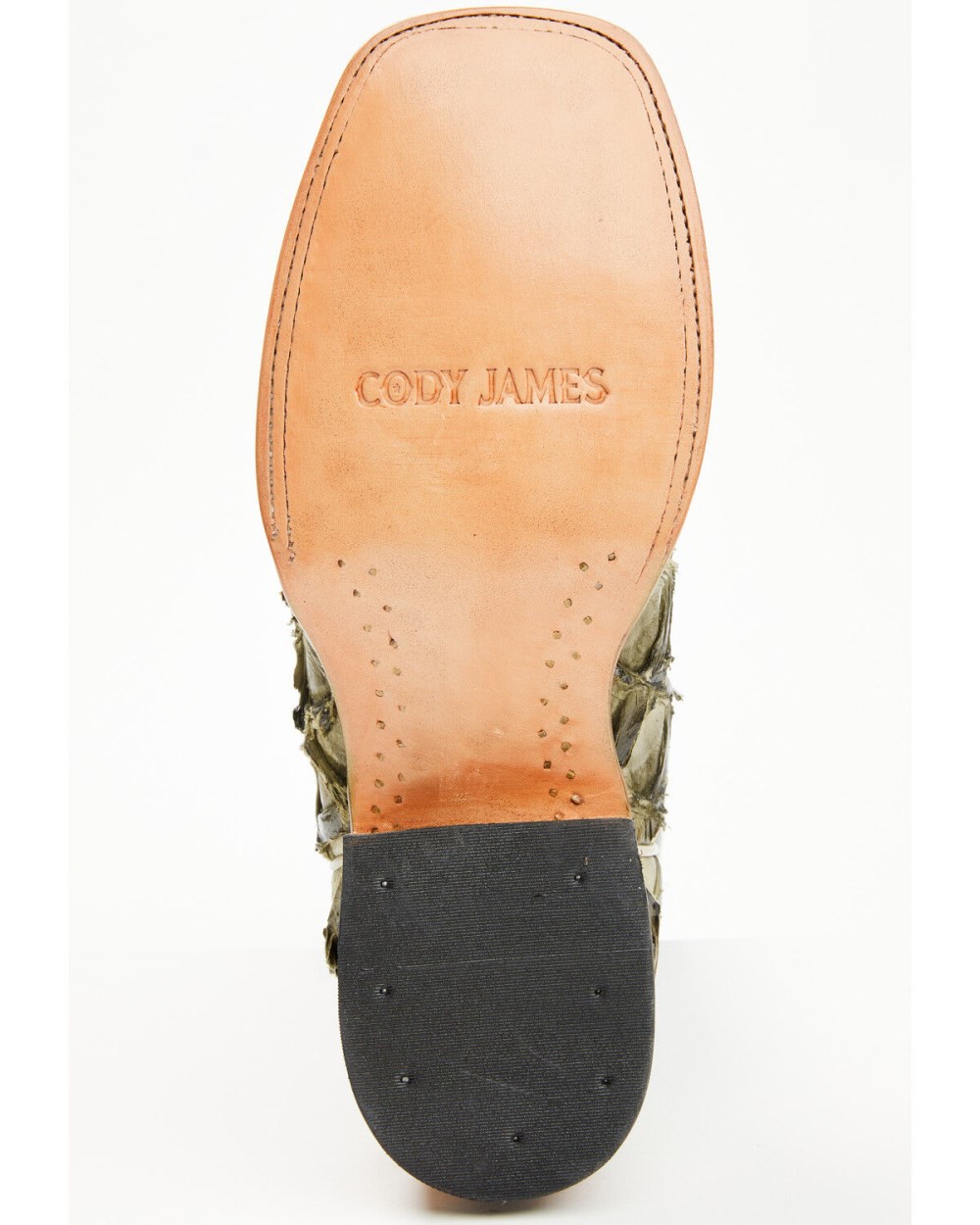 Cody James - Men's Malaga Exotic Pirarucu Western Boots - Broad Square Toe | Olive Cody James - Men's Malaga Exotic Pirarucu Western Boots - Broad Square Toe | Olive