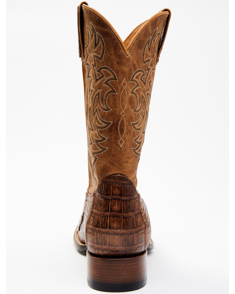 Cody James - Men's Nuez Exotic Caiman Skin Western Boots - Broad Square Toe | Tan