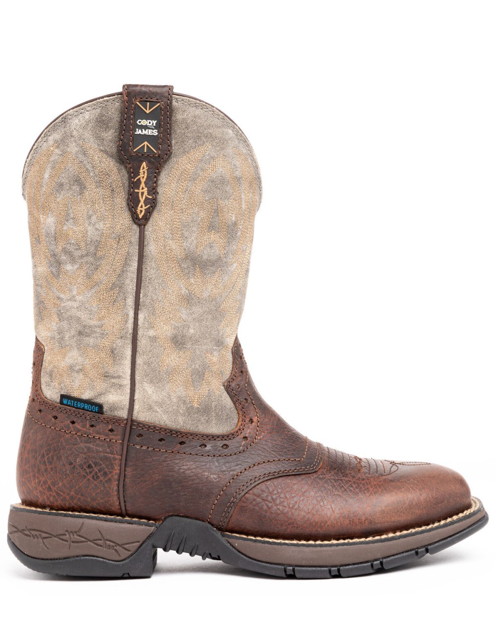 Cody James - Men's Tyche Lite Performance Western Boots - Broad Square Toe | Brown Cody James - Men's Tyche Lite Performance Western Boots - Broad Square Toe | Brown