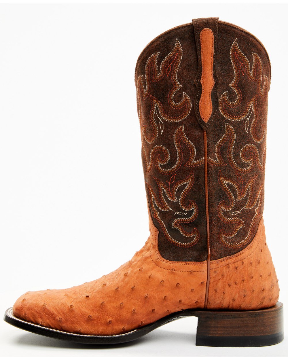Cody James - Men's Exotic Full Quill Ostrich Western Boots - Broad Square Toe | Tan