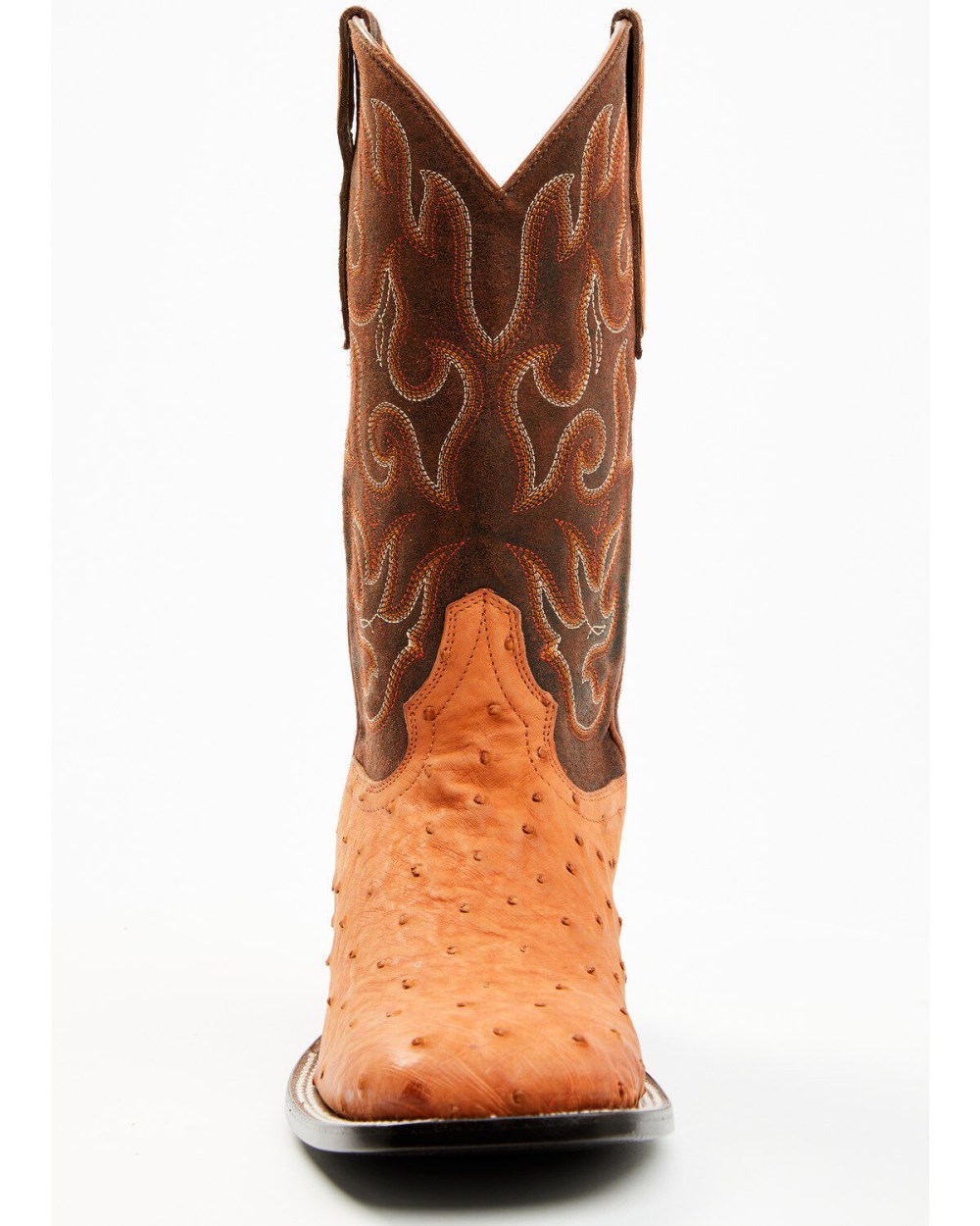 Cody James - Men's Exotic Full Quill Ostrich Western Boots - Broad Square Toe | Tan