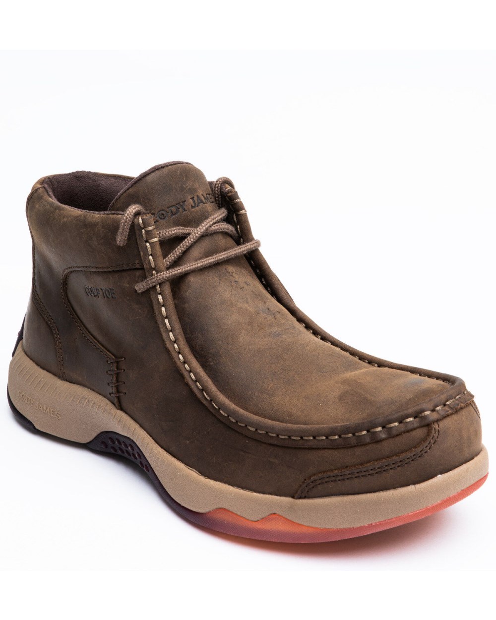 Cody James - Men's Low Cut Casual Driver Work Boots - Composite Toe | Brown