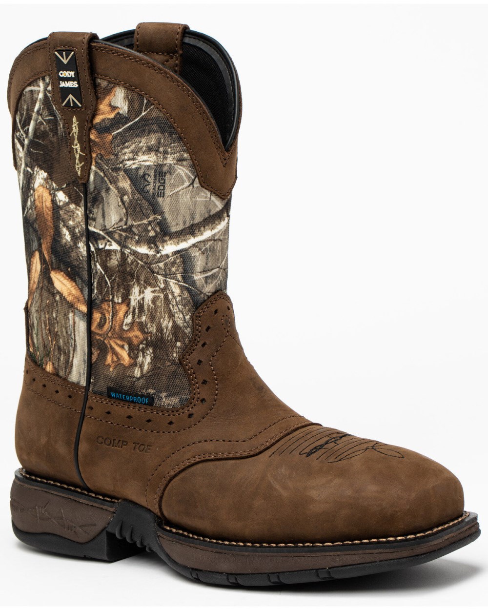 Cody James - Men's Xero Gravity Lite Camo Western Work Boots - Composite Toe | Brown Cody James - Men's Xero Gravity Lite Camo Western Work Boots - Composite Toe | Brown