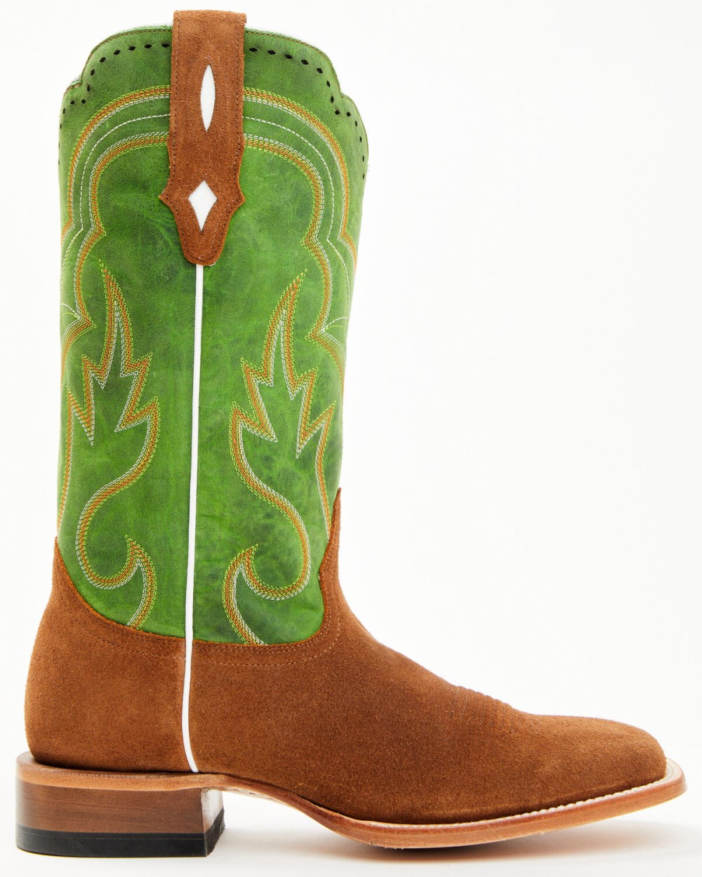Cody James - Men's Tomahawk Roughout Tall Western Boots - Broad Square Toe | Green