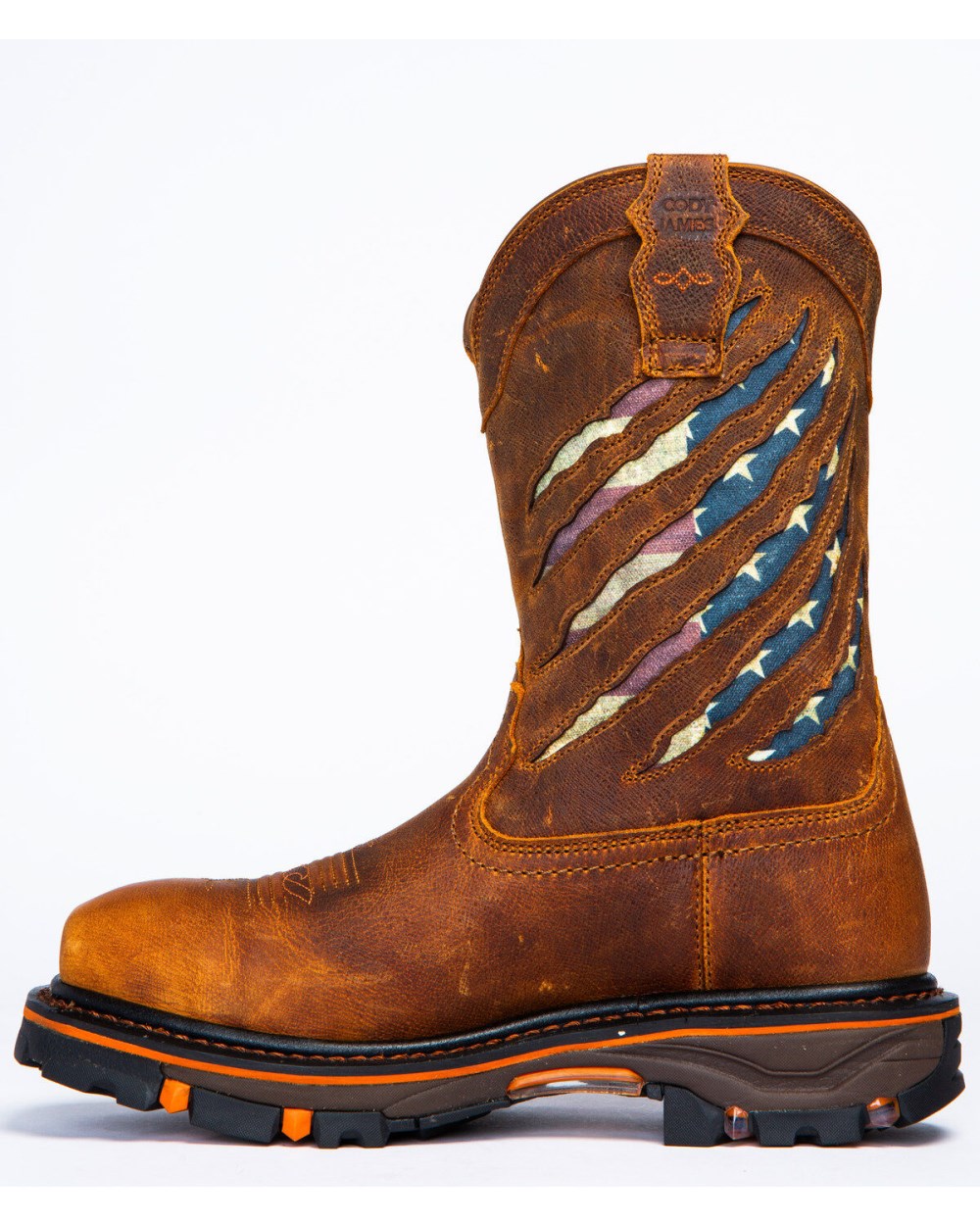 Cody James - Men's Flag Western Work Boots - Nano Composite Toe | Brown Cody James - Men's Flag Western Work Boots - Nano Composite Toe | Brown
