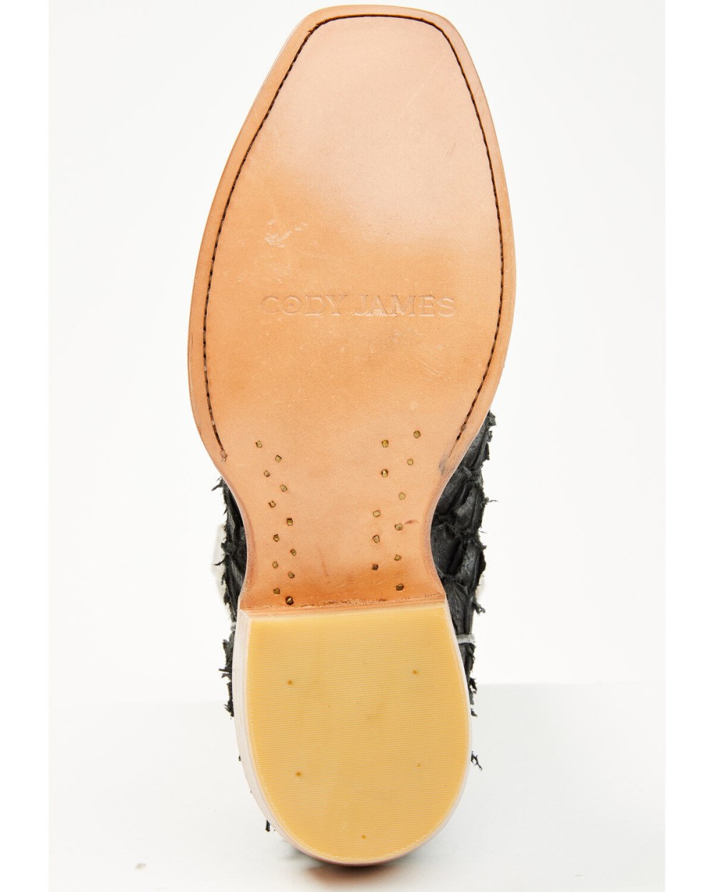 Cody James - Men's Vaqueras Exotic Pirarucu Western Boots - Square Toe | Black Cody James - Men's Vaqueras Exotic Pirarucu Western Boots - Square Toe | Black