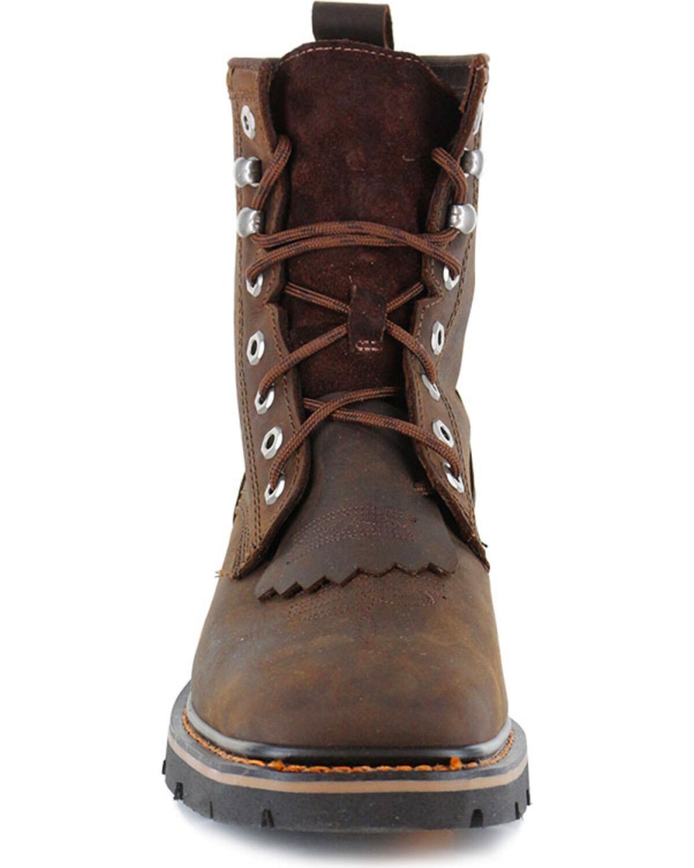Cody James - Men's Mustang Lace-Up Kiltie Work Boots - Soft Toe | Brown Cody James - Men's Mustang Lace-Up Kiltie Work Boots - Soft Toe | Brown