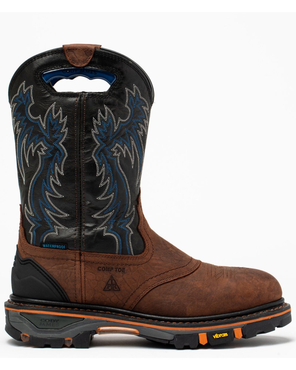 Cody James - Men's 11" Decimator Waterproof Western Work Boots - Nano Composite Toe | Brown Cody James - Men's 11" Decimator Waterproof Western Work Boots - Nano Composite Toe | Brown