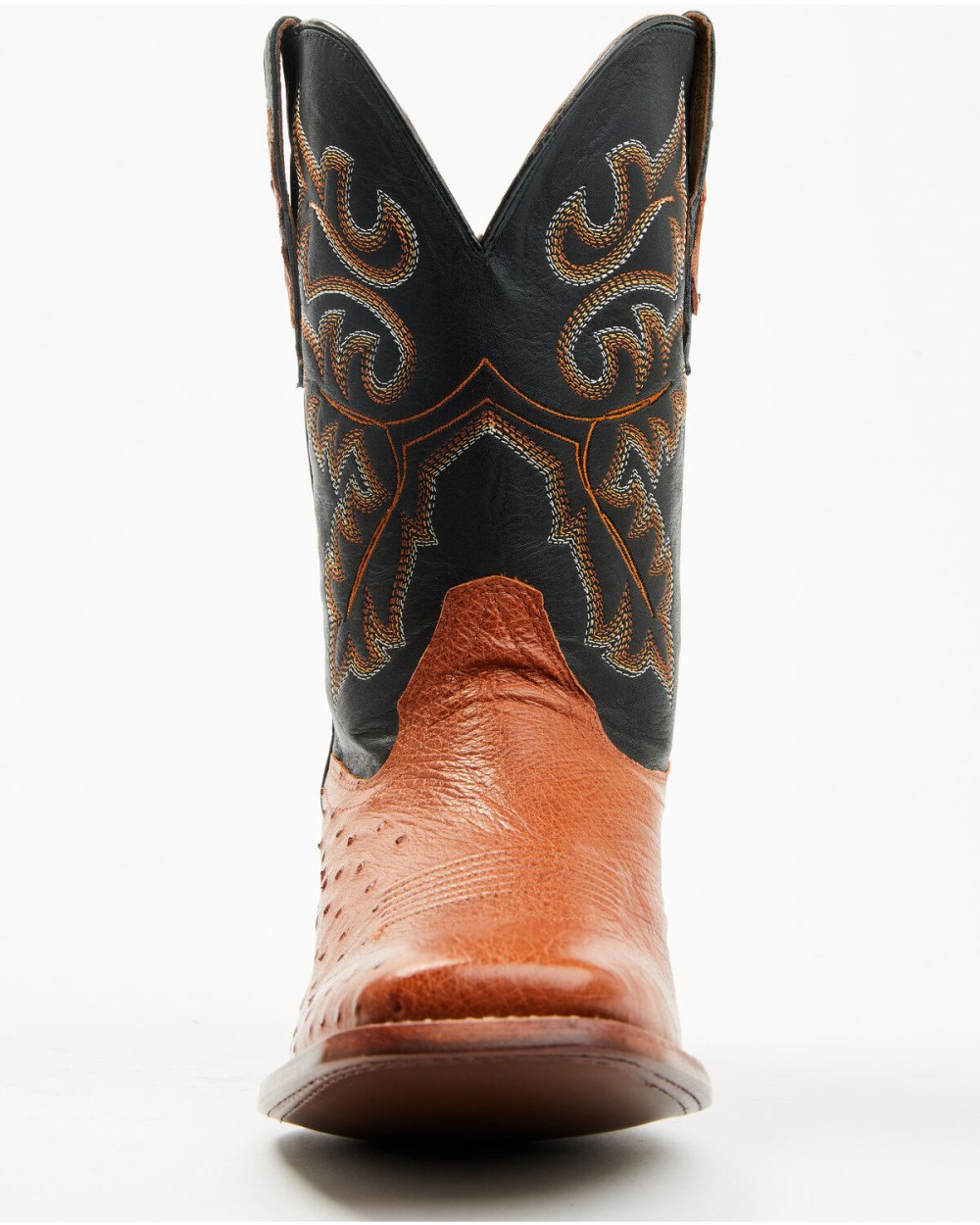 Cody James - Men's Exotic Ostrich Western Boots - Broad Square Toe | Cognac Cody James - Men's Exotic Ostrich Western Boots - Broad Square Toe | Cognac
