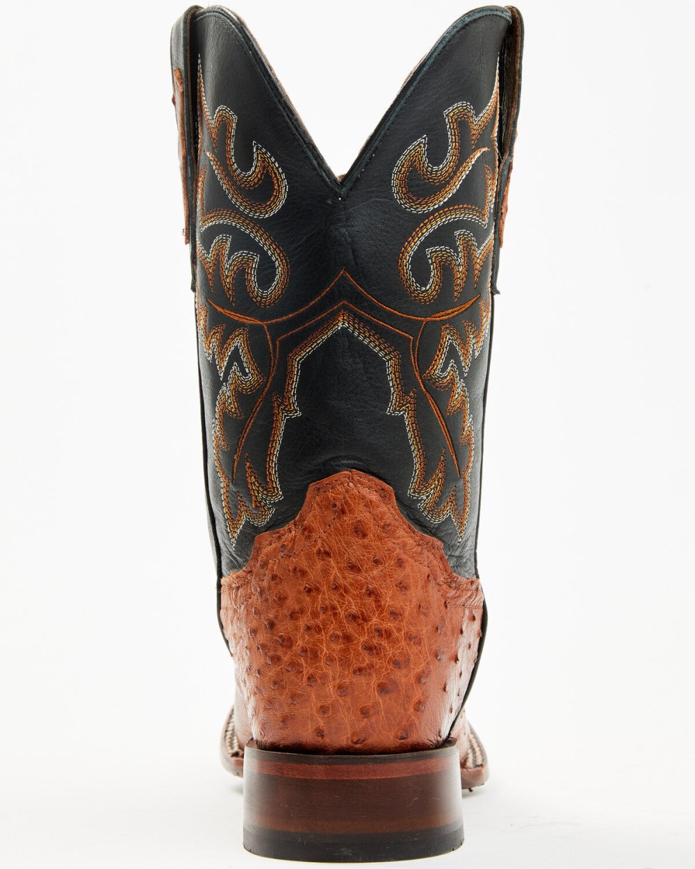 Cody James - Men's Exotic Ostrich Western Boots - Broad Square Toe | Cognac Cody James - Men's Exotic Ostrich Western Boots - Broad Square Toe | Cognac