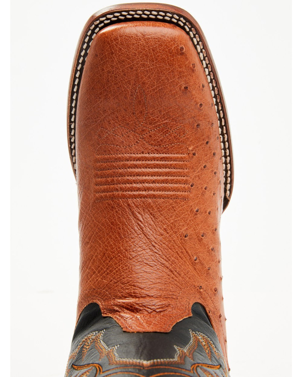 Cody James - Men's Exotic Ostrich Western Boots - Broad Square Toe | Cognac Cody James - Men's Exotic Ostrich Western Boots - Broad Square Toe | Cognac