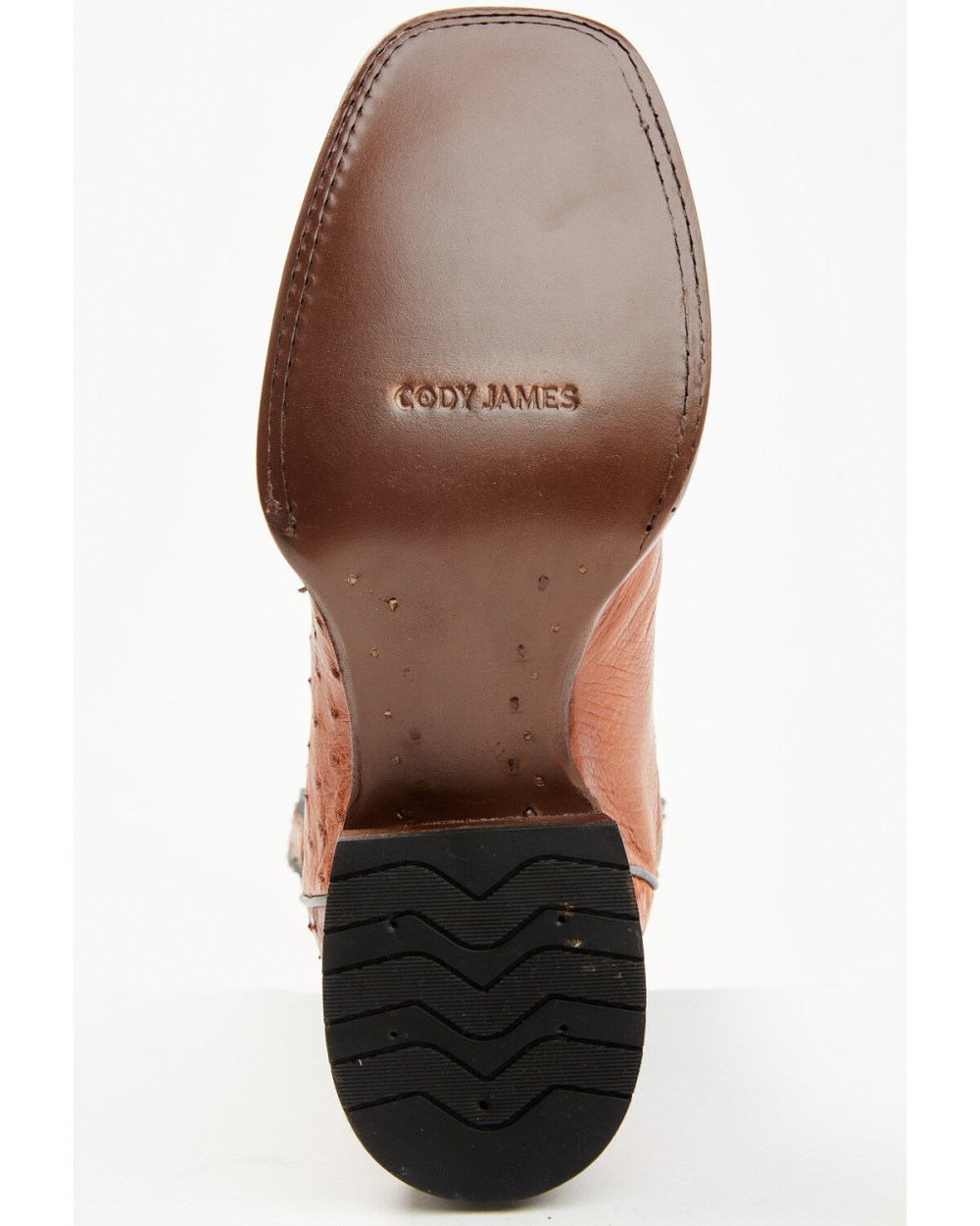 Cody James - Men's Exotic Ostrich Western Boots - Broad Square Toe | Cognac Cody James - Men's Exotic Ostrich Western Boots - Broad Square Toe | Cognac