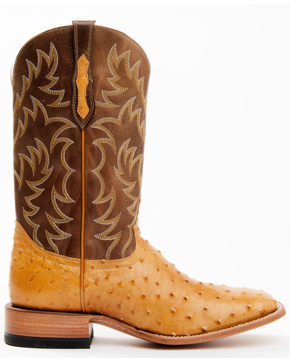 Cody James - Men's Full-Quill Ostrich Exotic Western Boots - Broad Square Toe | Brown Cody James - Men's Full-Quill Ostrich Exotic Western Boots - Broad Square Toe | Brown