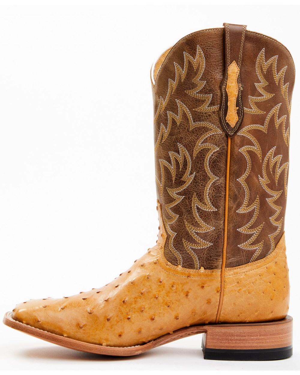Cody James - Men's Full-Quill Ostrich Exotic Western Boots - Broad Square Toe | Brown Cody James - Men's Full-Quill Ostrich Exotic Western Boots - Broad Square Toe | Brown