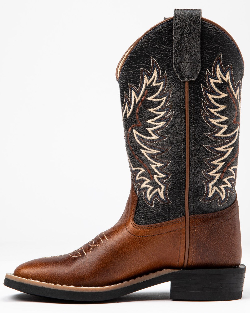 Cody James - Boys' Ryder Western Boots - Square Toe | Brown/blue