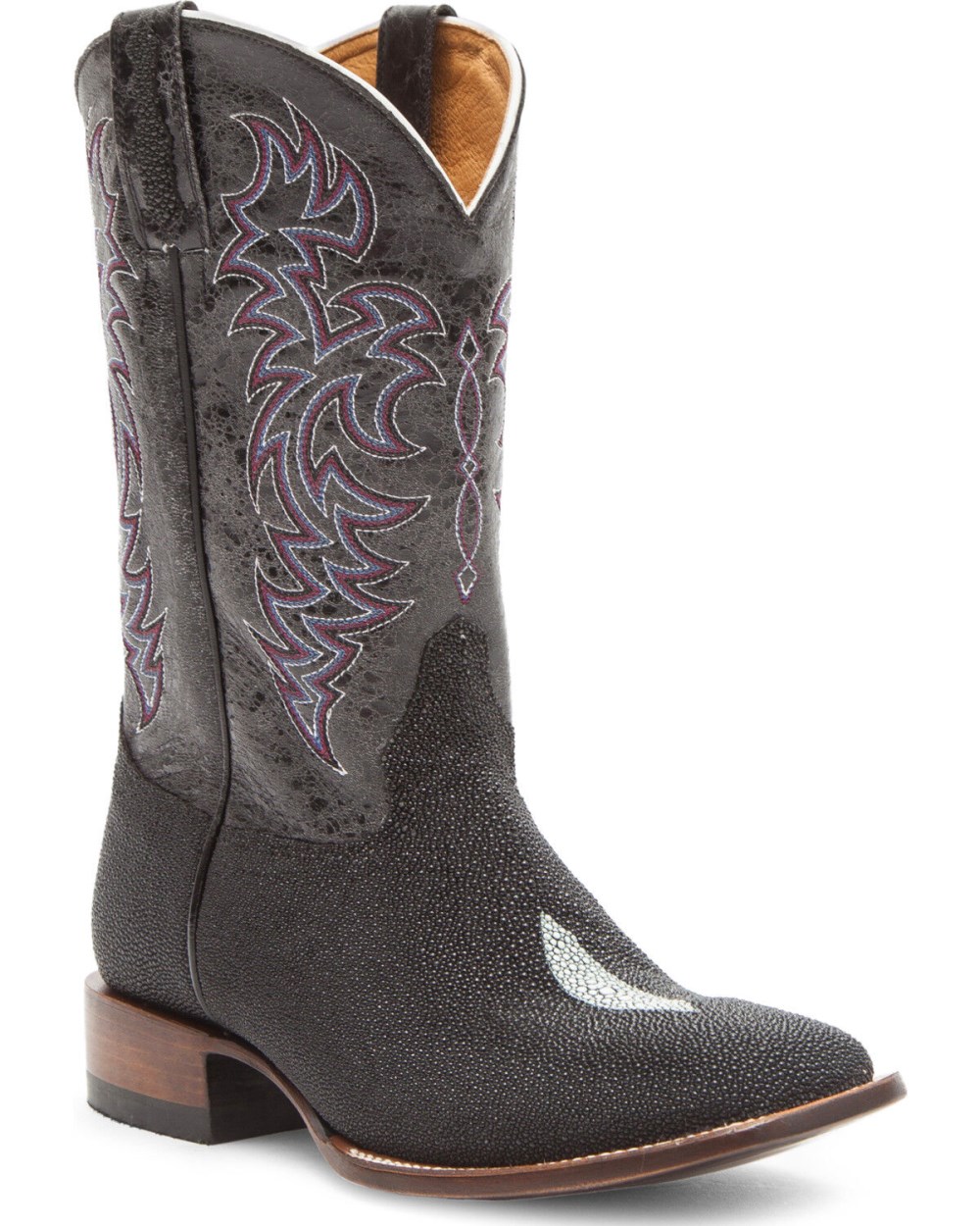 Cody James - Men's Exotic Stingray Western Boots - Broad Square Toe | Black Cody James - Men's Exotic Stingray Western Boots - Broad Square Toe | Black