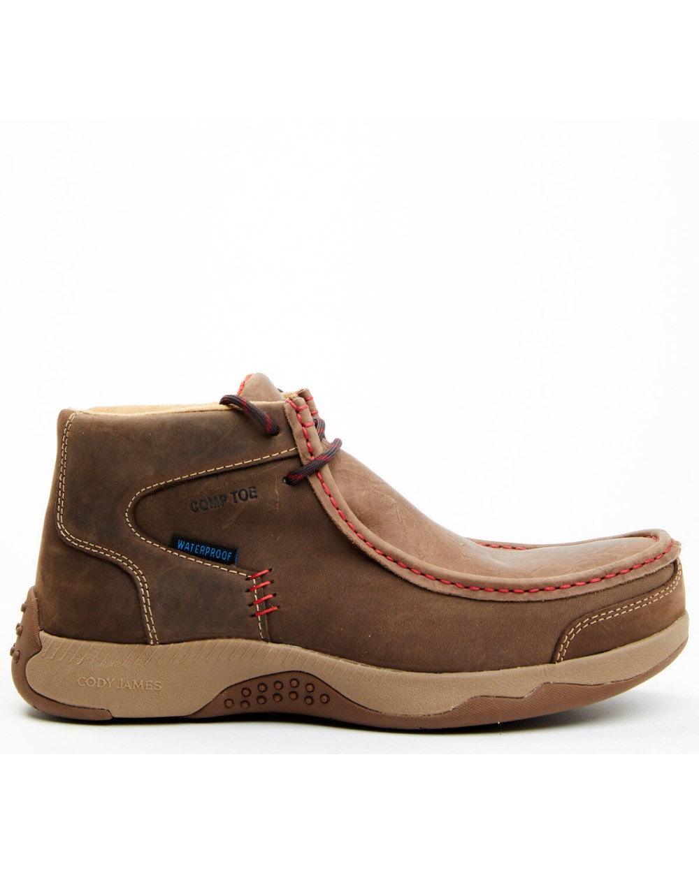 Cody James - Men's Wallabee Moc Toe Work Shoes - Composite Toe | Brown