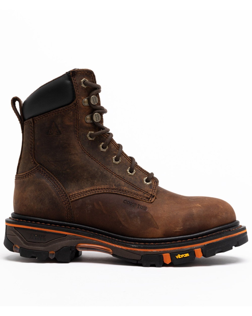 Cody James - Men's 8" Decimator Work Boots - Nano Composite Toe | Brown