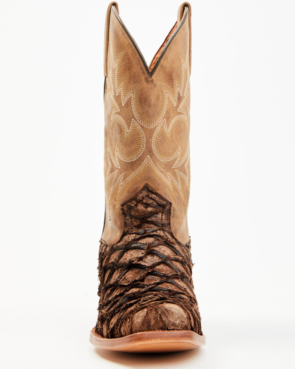 Cody James - Men's Vaqueras Exotic Pirarucu Western Boots - Square Toe | Sand Cody James - Men's Vaqueras Exotic Pirarucu Western Boots - Square Toe | Sand