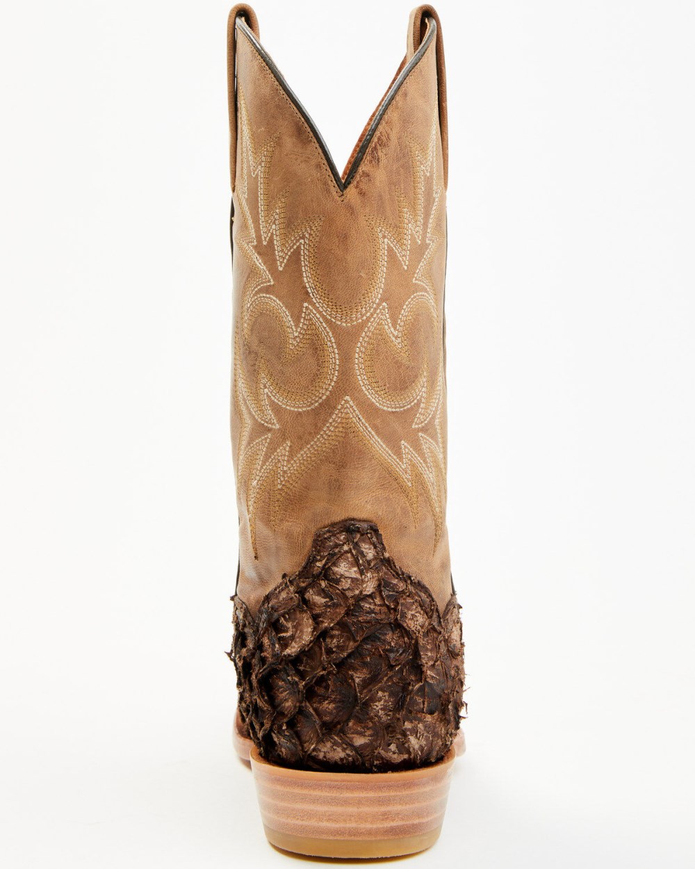 Cody James - Men's Vaqueras Exotic Pirarucu Western Boots - Square Toe | Sand Cody James - Men's Vaqueras Exotic Pirarucu Western Boots - Square Toe | Sand