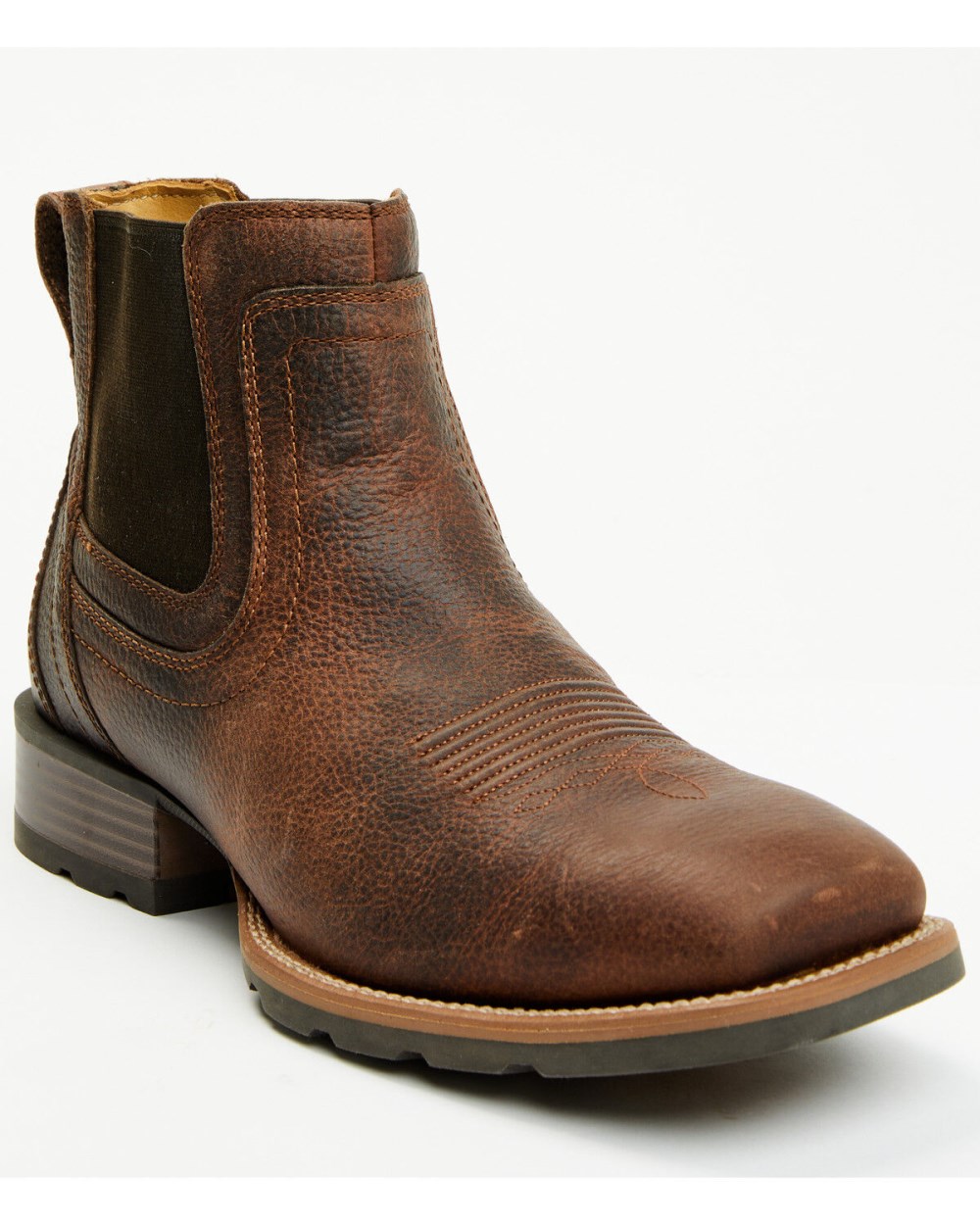 Cody James - Men's Ranger Chelsea Boots - Broad Square Toe | Brown Cody James - Men's Ranger Chelsea Boots - Broad Square Toe | Brown