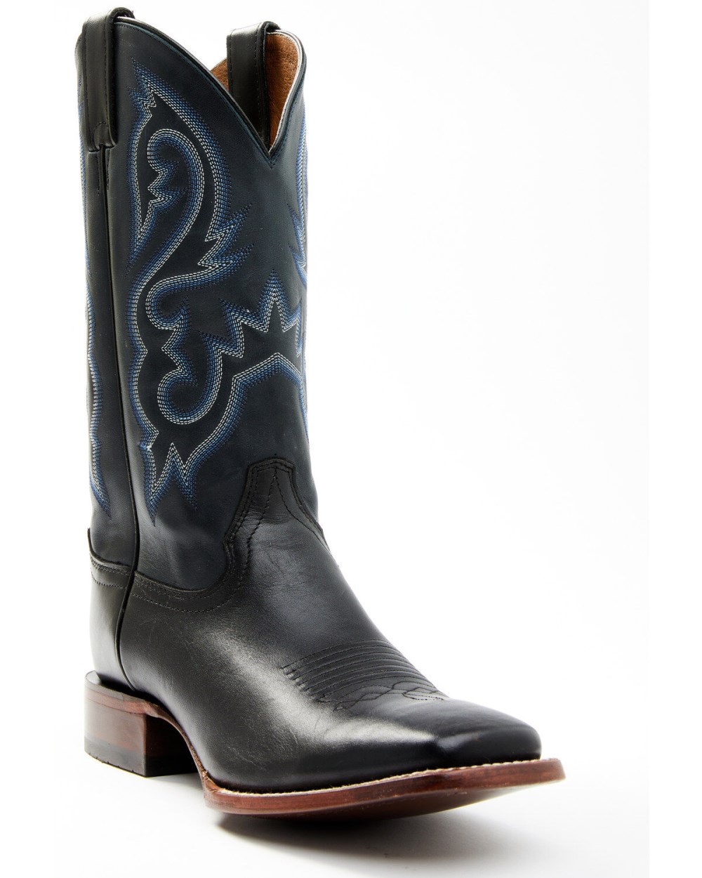 Cody James - Men's Embroidered Western Boots - Broad Square Toe | Navy Cody James - Men's Embroidered Western Boots - Broad Square Toe | Navy