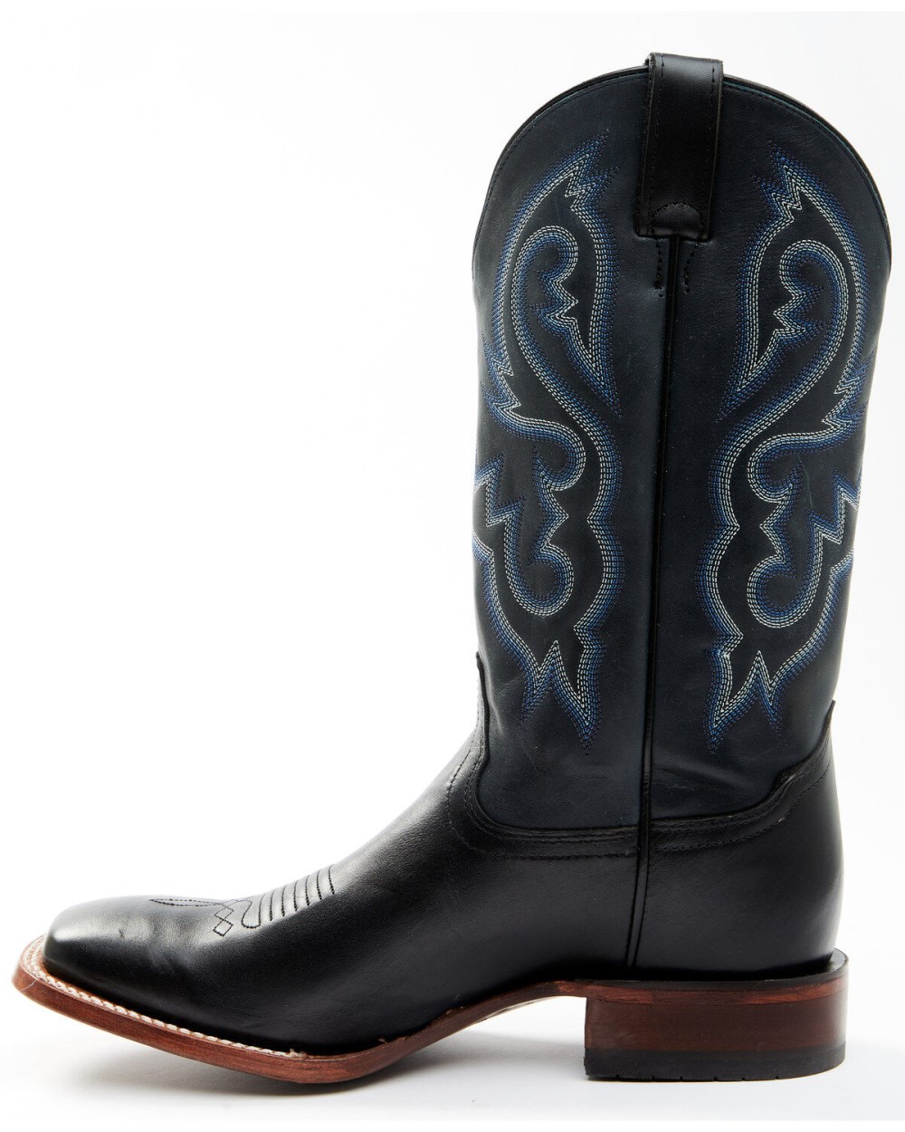 Cody James - Men's Embroidered Western Boots - Broad Square Toe | Navy Cody James - Men's Embroidered Western Boots - Broad Square Toe | Navy