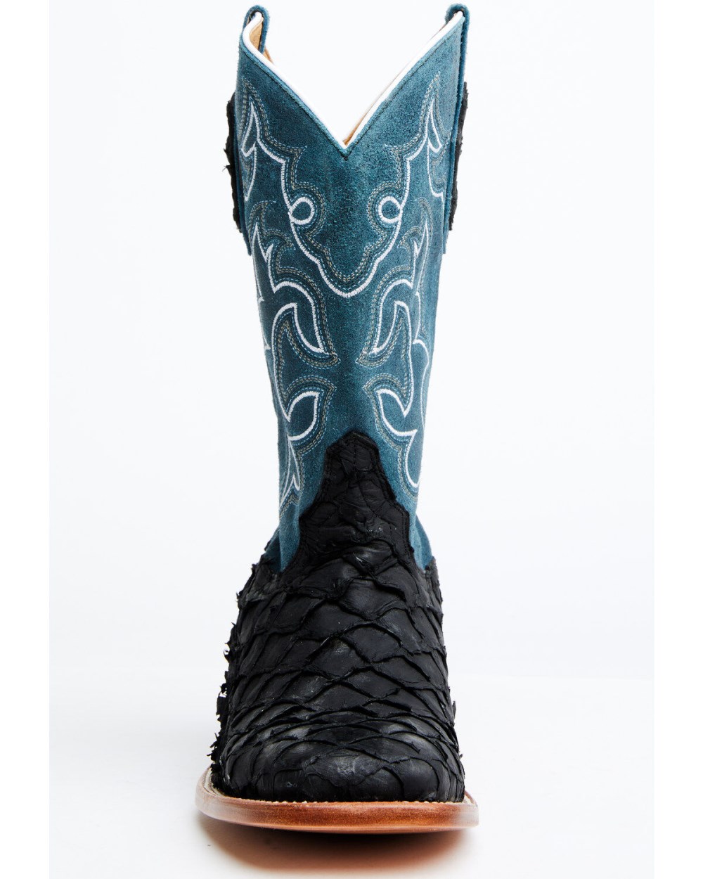 Cody James - Men's Pirarucu Soul Western Exotic Boot - Broad Square Toe | Blue