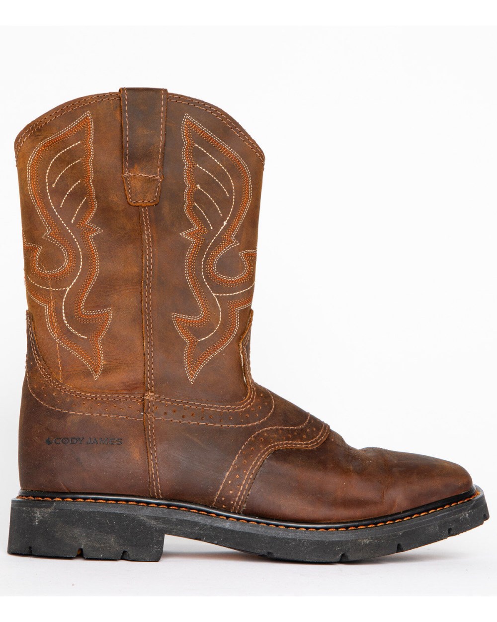 Cody James - Men's Broad Square Toe Western Work Boots | Brown Cody James - Men's Broad Square Toe Western Work Boots | Brown