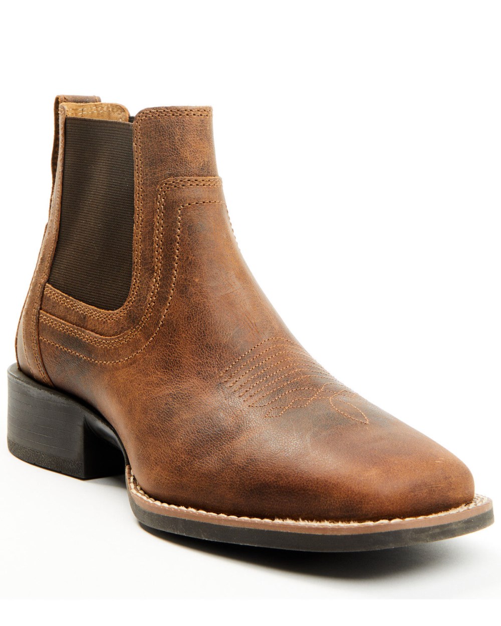 Cody James - Men's Ace Chelsea Boots - Broad Square Toe | Brown Cody James - Men's Ace Chelsea Boots - Broad Square Toe | Brown