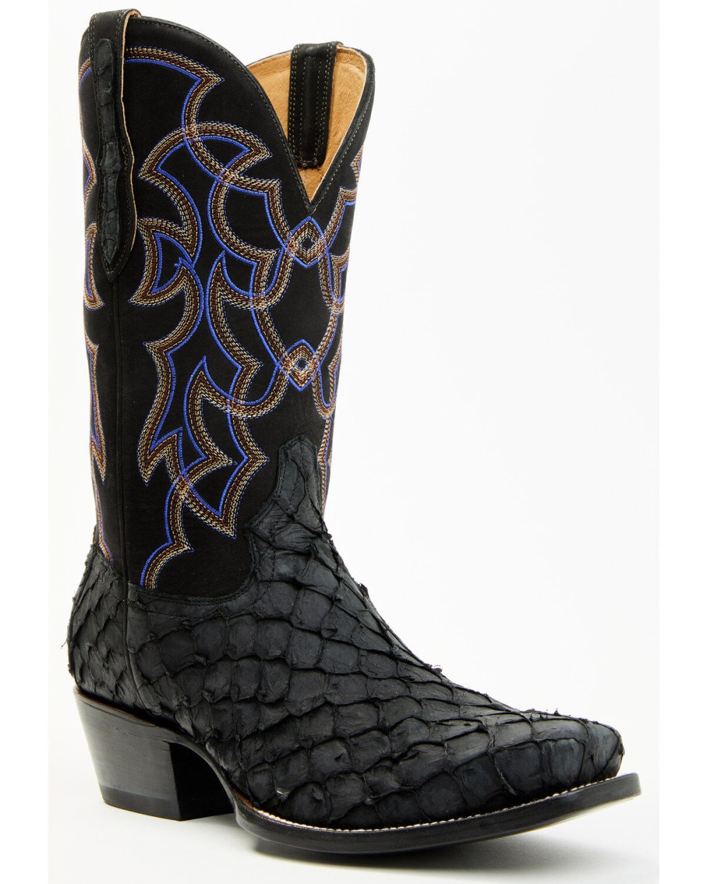 Cody James - Men's Exotic Pirarucu Western Boots - Square Toe | Black Cody James - Men's Exotic Pirarucu Western Boots - Square Toe | Black