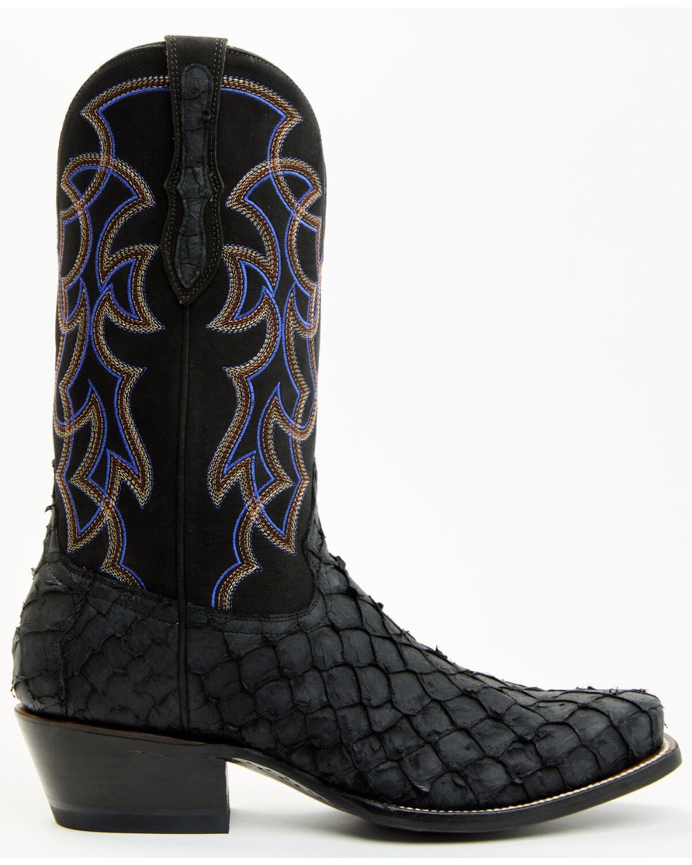 Cody James - Men's Exotic Pirarucu Western Boots - Square Toe | Black Cody James - Men's Exotic Pirarucu Western Boots - Square Toe | Black