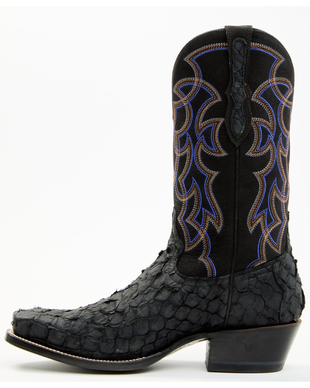 Cody James - Men's Exotic Pirarucu Western Boots - Square Toe | Black Cody James - Men's Exotic Pirarucu Western Boots - Square Toe | Black
