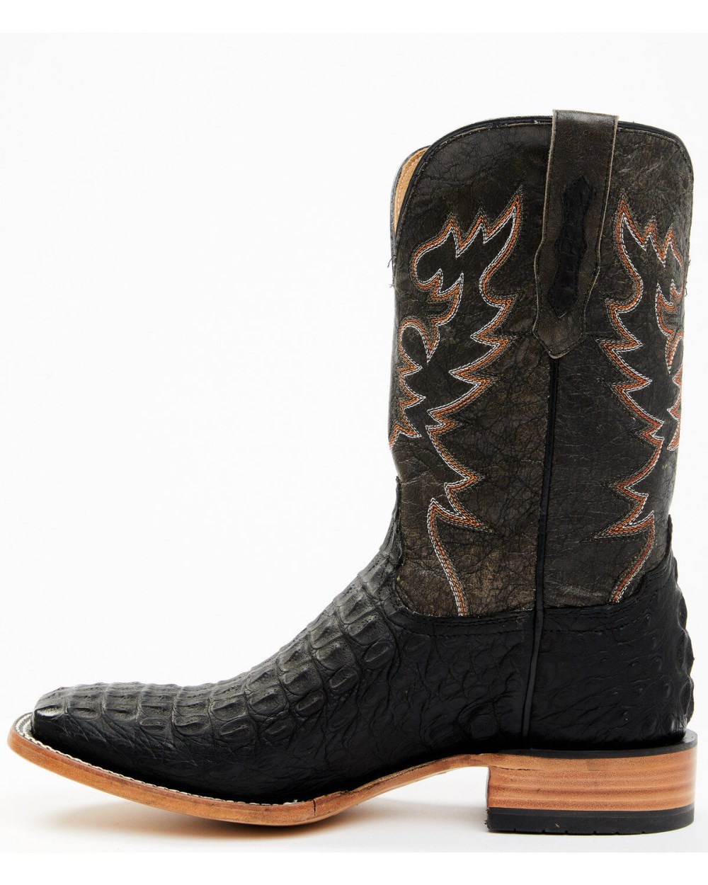 Cody James - Men's Exotic Caiman Belly Western Boots - Broad Square Toe | Black