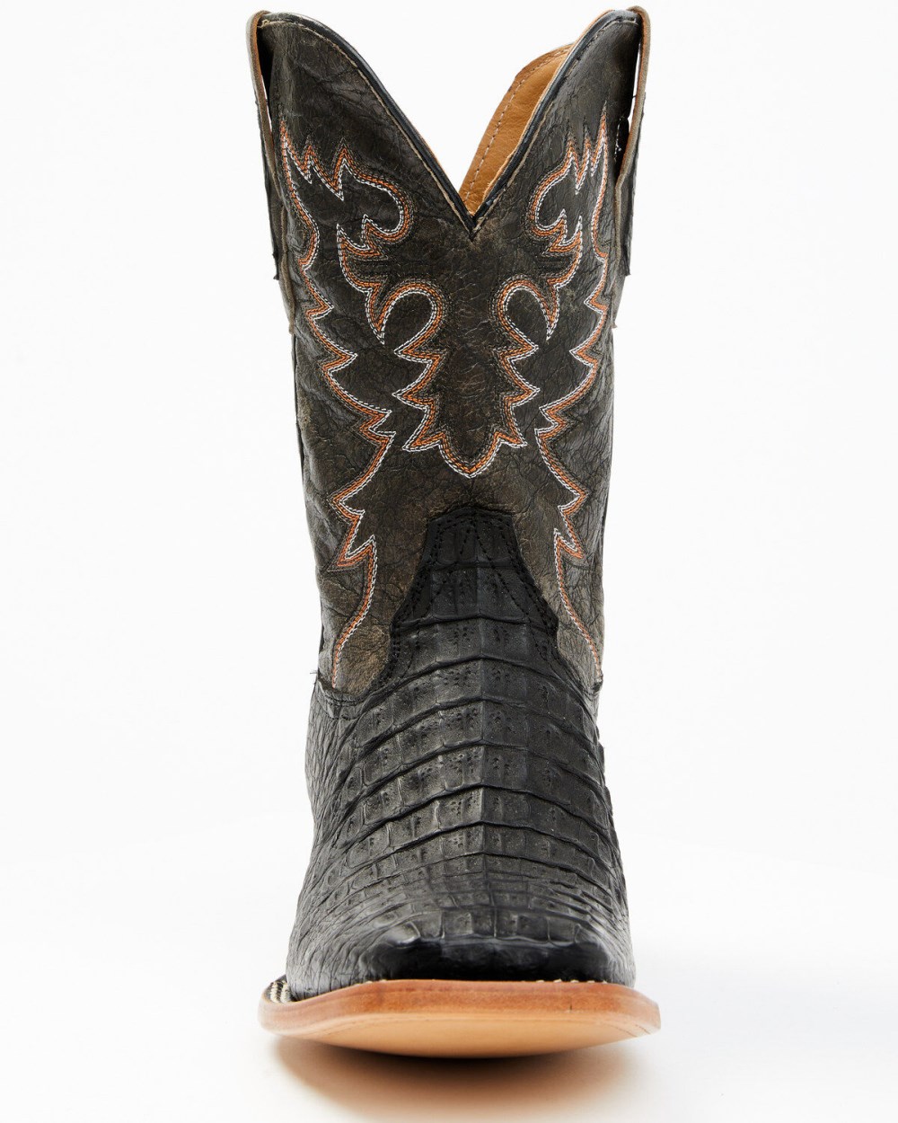 Cody James - Men's Exotic Caiman Belly Western Boots - Broad Square Toe | Black