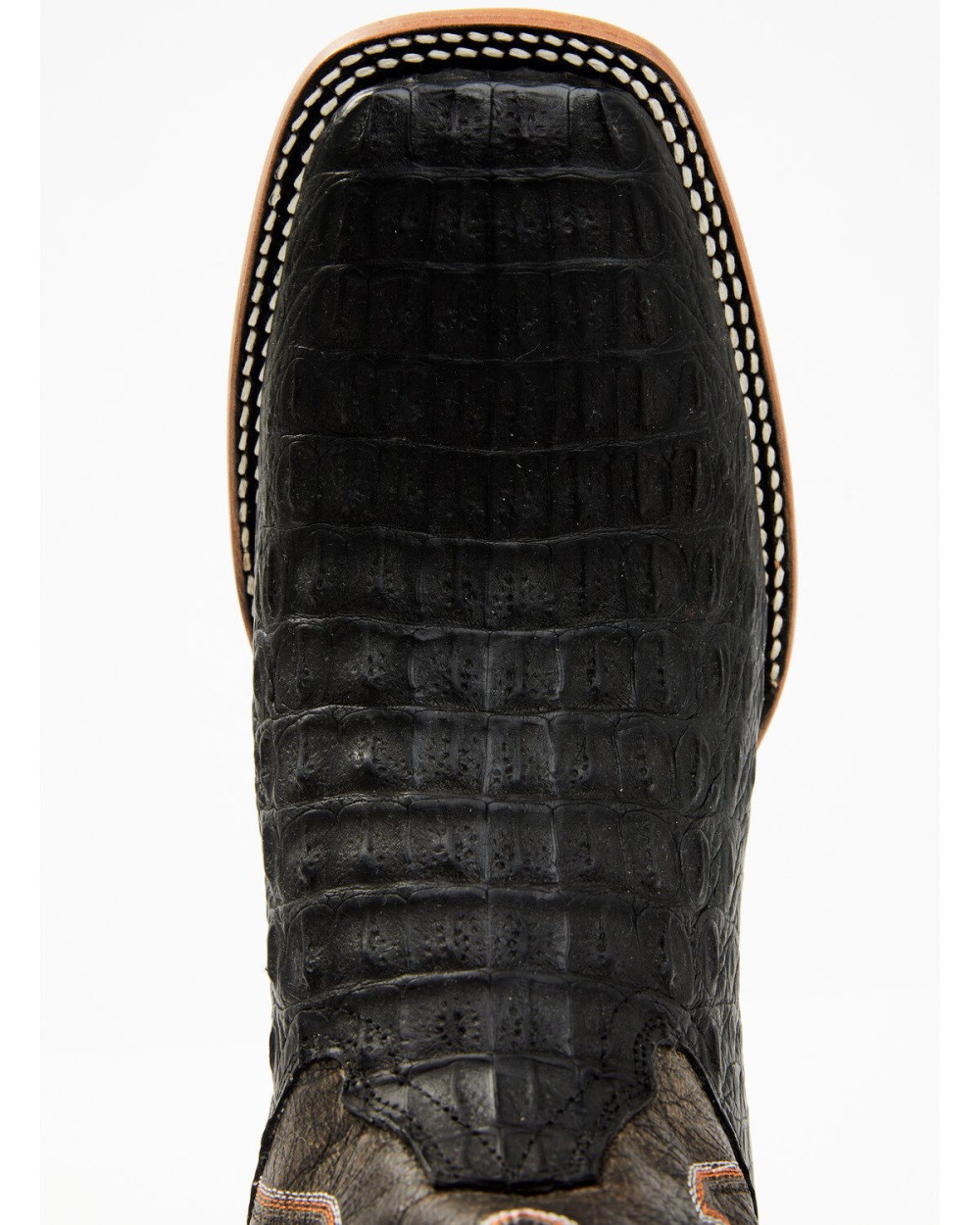 Cody James - Men's Exotic Caiman Belly Western Boots - Broad Square Toe | Black
