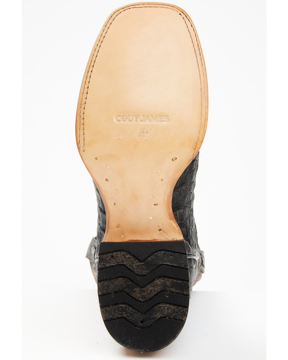 Cody James - Men's Exotic Caiman Belly Western Boots - Broad Square Toe | Black