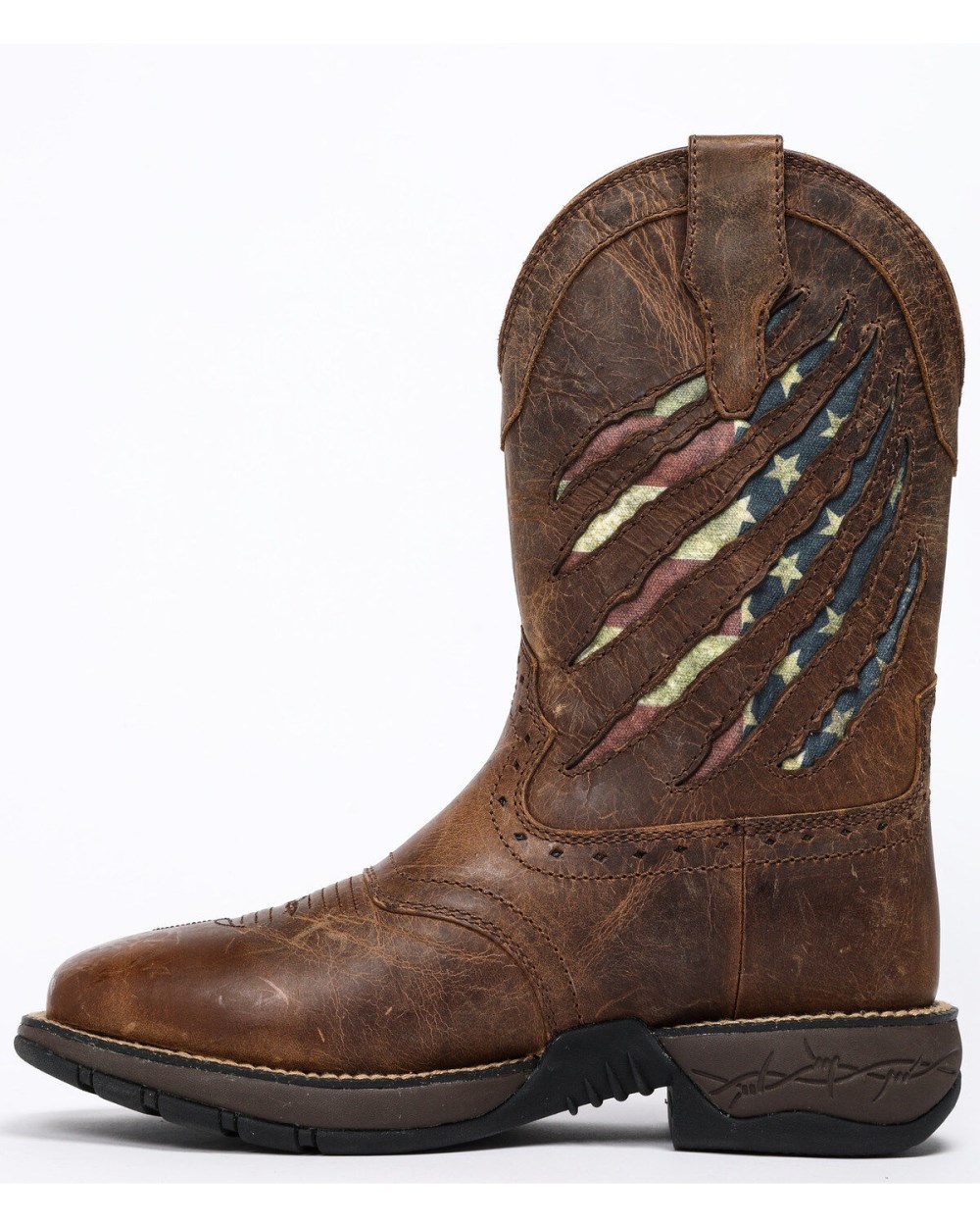Cody James - Men's Scratch American Flag Lite Performance Western Boots - Square Toe | Brown Cody James - Men's Scratch American Flag Lite Performance Western Boots - Square Toe | Brown