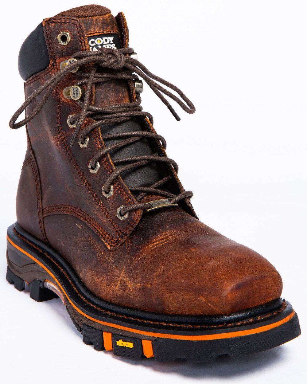 Cody James - Men's 8" Decimator Work Boots - Nano Composite Toe | Brown Cody James - Men's 8" Decimator Work Boots - Nano Composite Toe | Brown