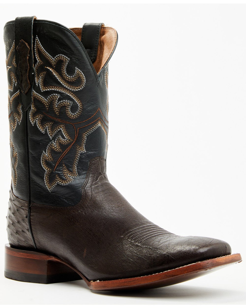 Cody James - Men's Exotic Ostrich Western Boots - Broad Square Toe | Chocolate Cody James - Men's Exotic Ostrich Western Boots - Broad Square Toe | Chocolate