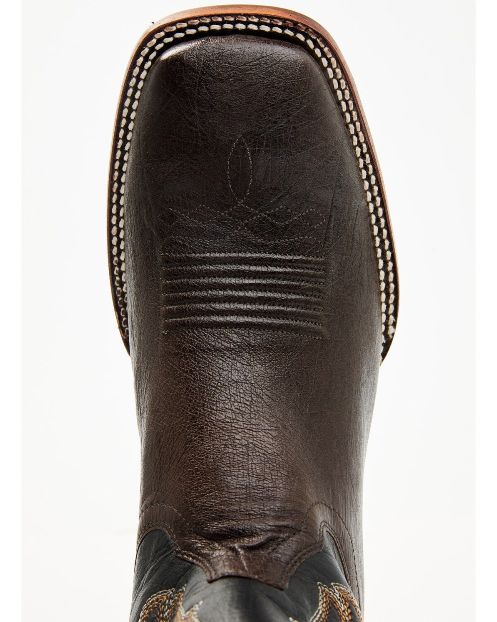 Cody James - Men's Exotic Ostrich Western Boots - Broad Square Toe | Chocolate