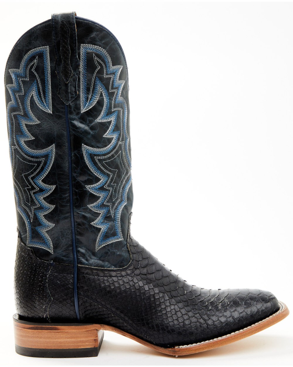 Cody James - Men's Exotic Python Western Boots - Broad Square Toe | Black Cody James - Men's Exotic Python Western Boots - Broad Square Toe | Black
