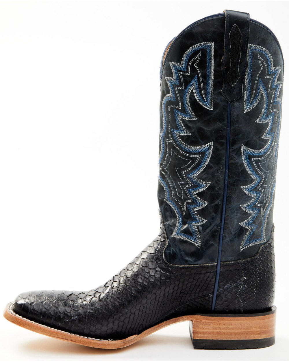 Cody James - Men's Exotic Python Western Boots - Broad Square Toe | Black Cody James - Men's Exotic Python Western Boots - Broad Square Toe | Black