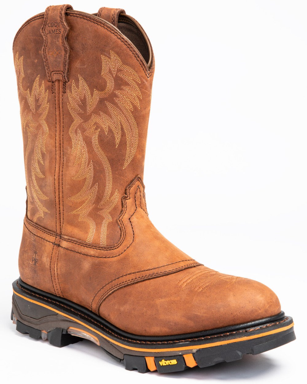 Cody James - Men's 11" Decimator Western Work Boots - Soft Toe | Brown Cody James - Men's 11" Decimator Western Work Boots - Soft Toe | Brown