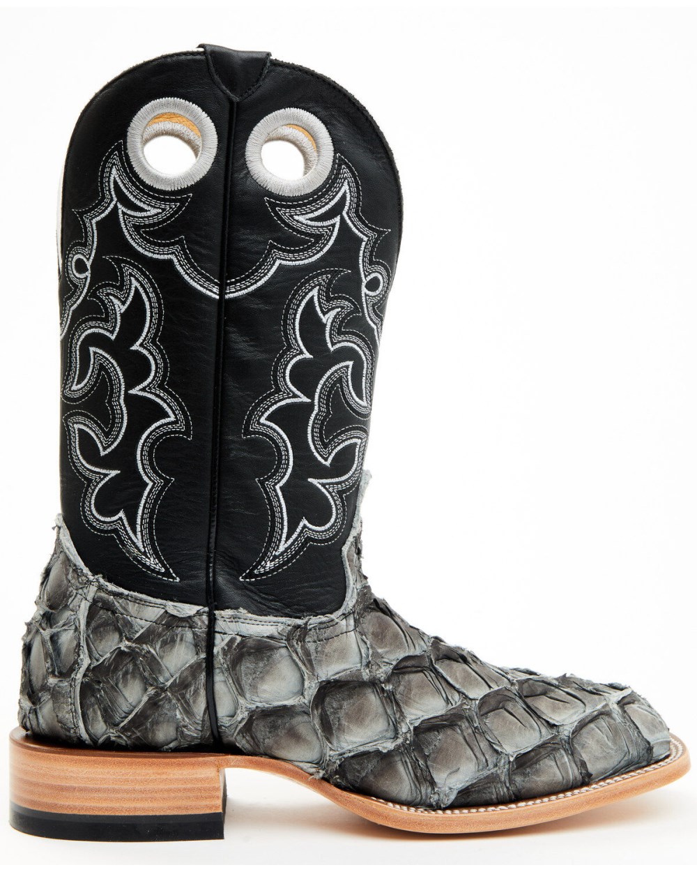 Cody James - Men's Exotic Pirarucu Western Boots - Broad Square Toe | Black