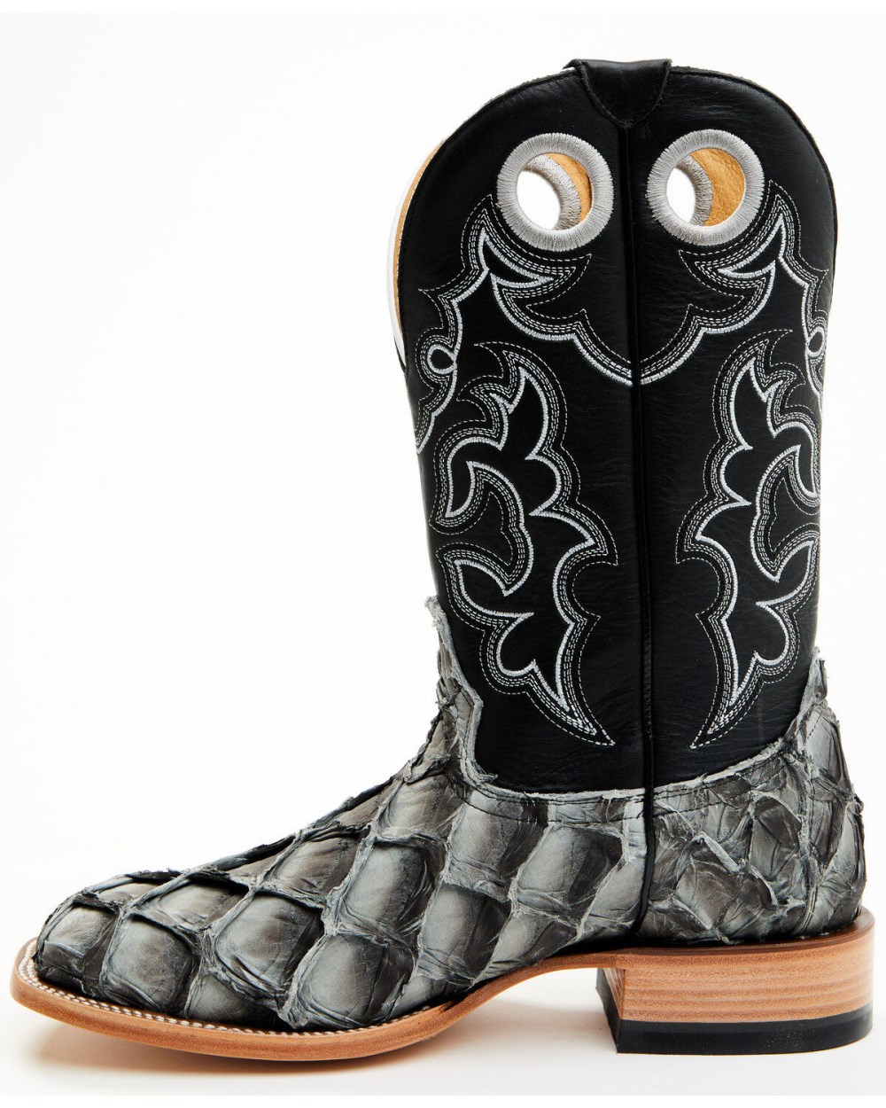 Cody James - Men's Exotic Pirarucu Western Boots - Broad Square Toe | Black