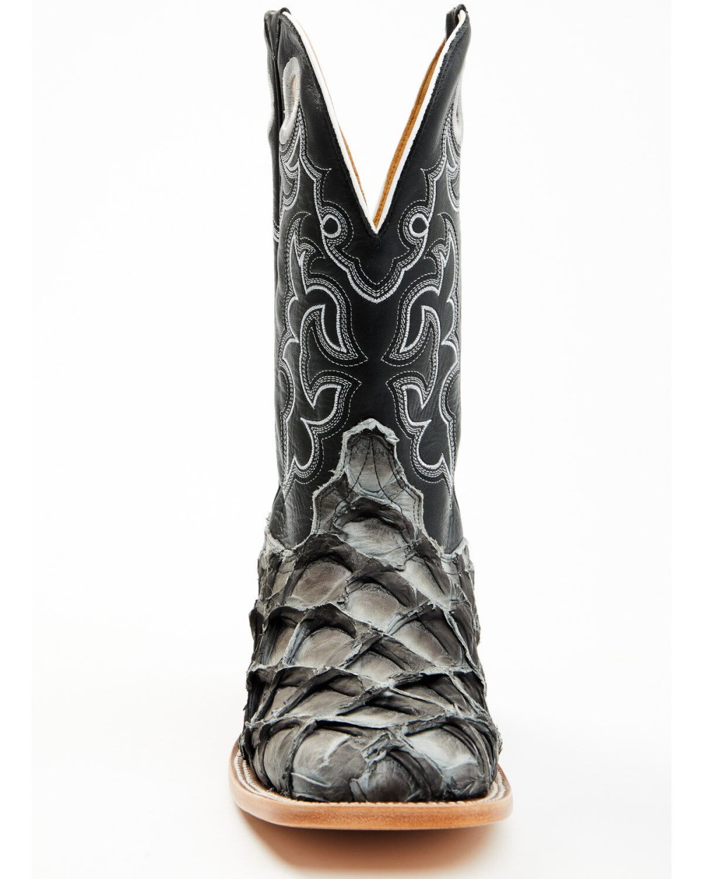 Cody James - Men's Exotic Pirarucu Western Boots - Broad Square Toe | Black