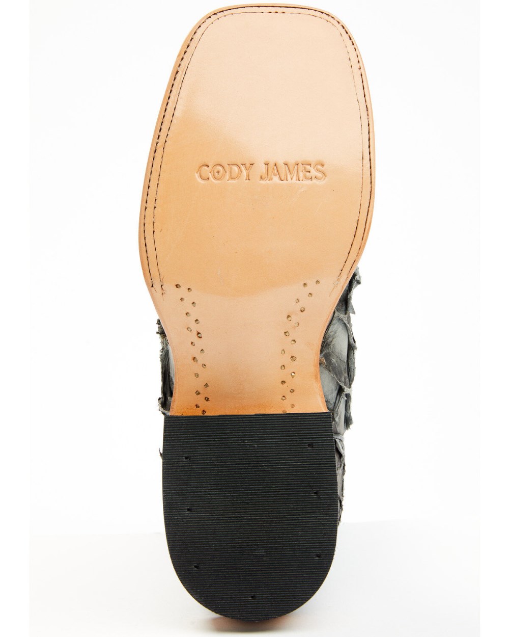 Cody James - Men's Exotic Pirarucu Western Boots - Broad Square Toe | Black