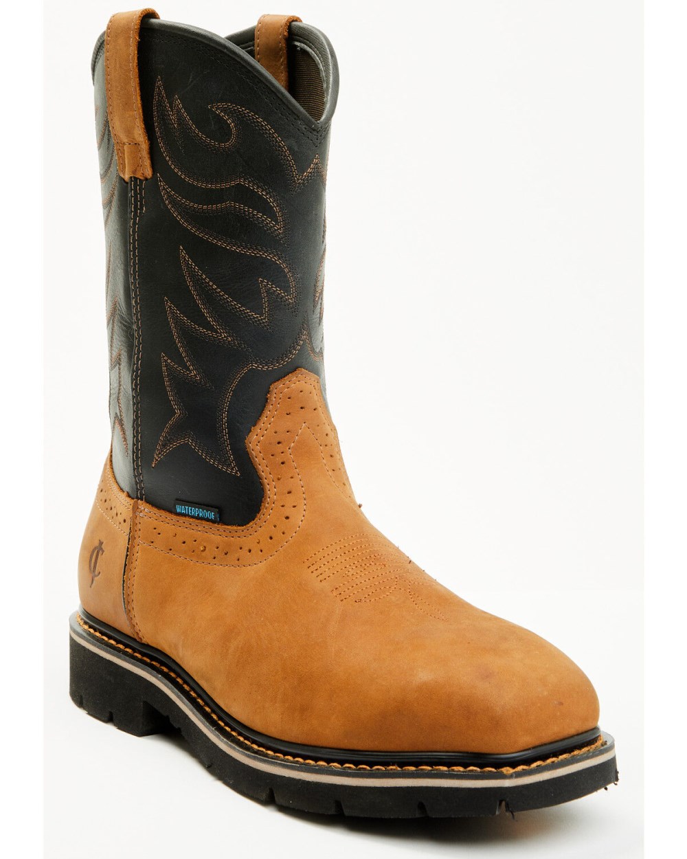 Cody James - Men's 11" Pull-On Waterproof Work Boots - Composite Toe | Brown Cody James - Men's 11" Pull-On Waterproof Work Boots - Composite Toe | Brown