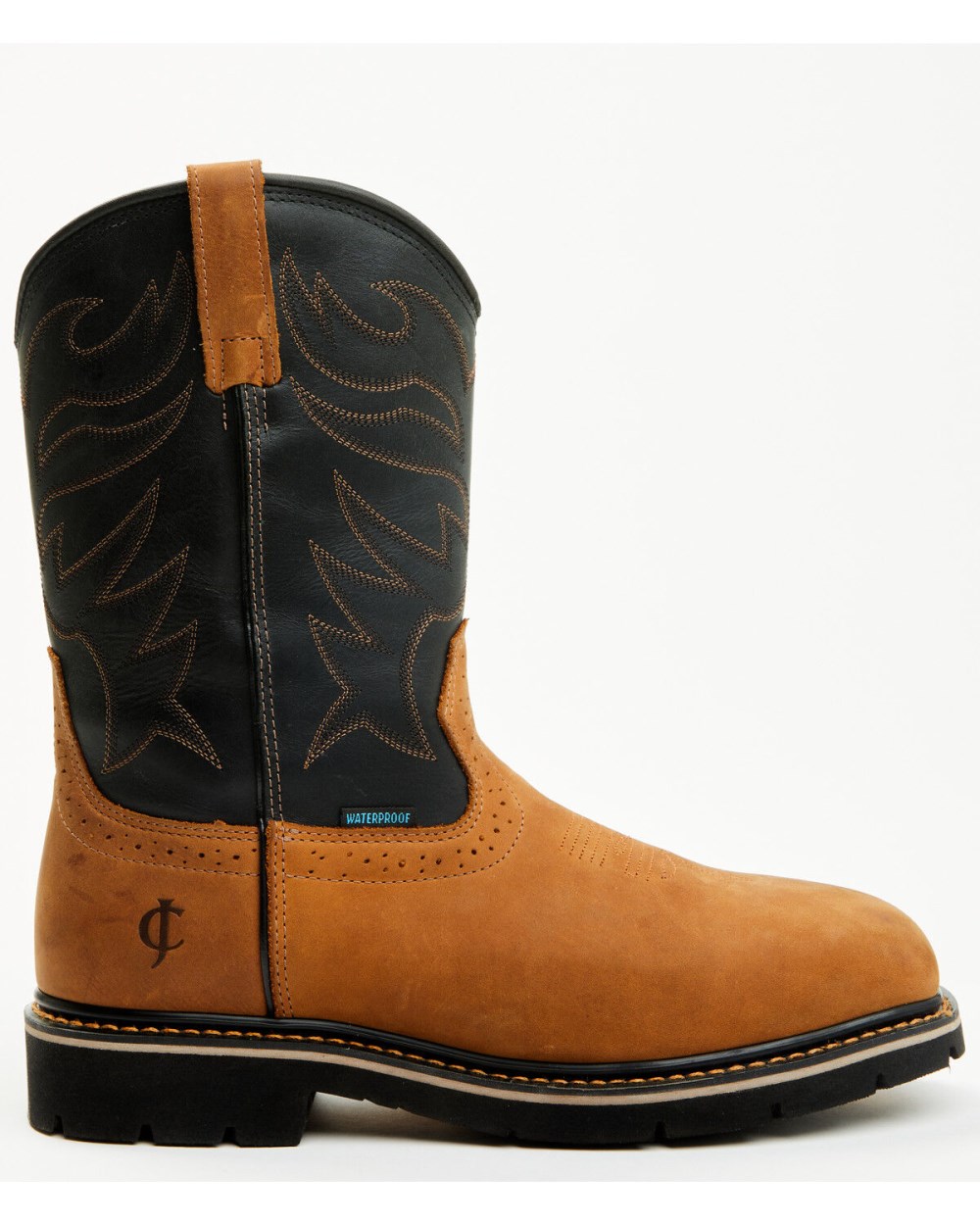 Cody James - Men's 11" Pull-On Waterproof Work Boots - Composite Toe | Brown Cody James - Men's 11" Pull-On Waterproof Work Boots - Composite Toe | Brown